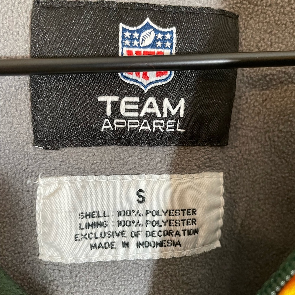 NFL Team Apparel Green Bay Packers Windbreaker Full Zip Vintage Jacket Sz Small - Picture 2 of 11